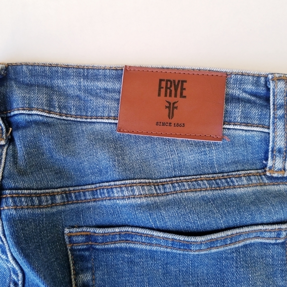 Frye | Mid Blue Relaxed Skinny Jeans 30 - Picture 9 of 10